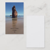 Visite Carte de profil Bird Rock (Devant / Derrière)