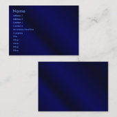 Visite Carte de profil bleue (Devant / Derrière)