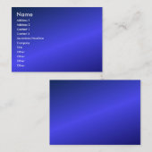 Visite Carte de profil bleue (Devant / Derrière)