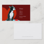 Visite Carte de profil - Boston Terrier (Devant / Derrière)