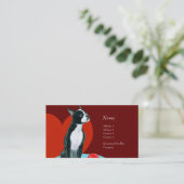 Visite Carte de profil - Boston Terrier (Debout devant)