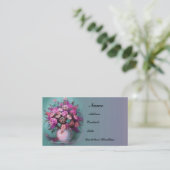 Visite Carte de profil Bouquet de Fleurs (Debout devant)