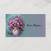 Visite Carte de profil Bouquet de Fleurs (Dos)