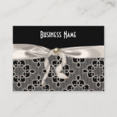 Visite Carte de profil Business Art Nouveau dentelle Bow (Devant)