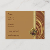 Visite Carte de profil Business Gold Silk (Dos)