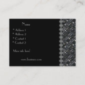 Visite Carte de profil Business Sequin Lace (48-037) (Dos)