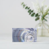 Visite Carte de profil Business Silver Foil Pearl 2 (Debout devant)