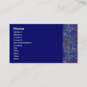 Visite Carte de profil Cercles multicolores (Devant)