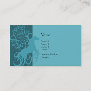 Visite Carte de profil - cheval décoratif