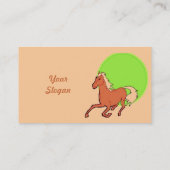 Visite Carte de profil Cheval en marche (Dos)