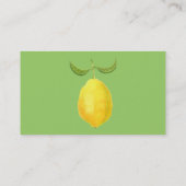 Visite Carte de profil citron (Dos)