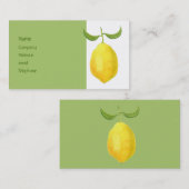 Visite Carte de profil citron (Devant / Derrière)