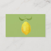 Visite Carte de profil citron (Dos)
