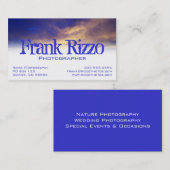 Visite Carte de profil Clouds lumineux (Devant / Derrière)