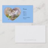 Visite Carte de profil - coeur de Pegasus de licorne (Devant / Derrière)