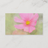 Visite Carte de profil Cosmos aquarelle (Dos)