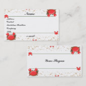 Visite Carte de profil Crabs Beach (Devant / Derrière)