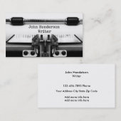 Visite Carte de profil d'affaires d'auteur (Devant / Derrière)