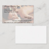 Visite Carte de profil d'affaires de spa de beauté (Devant / Derrière)