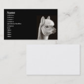 Visite Carte de profil d'alpaga (Devant / Derrière)
