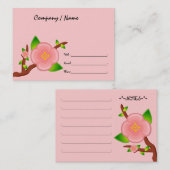 Visite Carte de profil d'arbre de Sakura (Devant / Derrière)