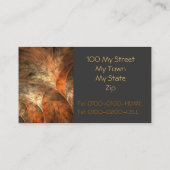 Visite Carte de profil d'art de fractale de richesse (Dos)