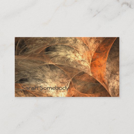 Visite Carte de profil d'art de fractale de richesse (Devant)