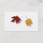 Visite Carte de profil d'automne (Dos)