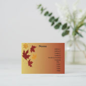 Visite Carte de profil d'automne (Debout devant)