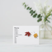 Visite Carte de profil d'automne (Debout devant)