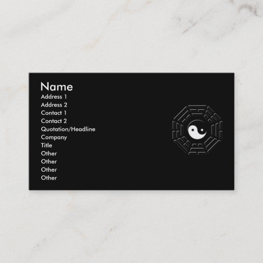 Visite Carte de profil de Bagua (Devant)