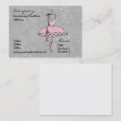 Visite Carte de profil "de ballerine de Prima" (Devant / Derrière)