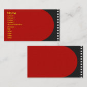 Visite Carte de profil de bande de film négative (Devant / Derrière)