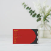 Visite Carte de profil de bande de film négative (Debout devant)