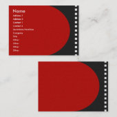 Visite Carte de profil de bande de film négative (Devant / Derrière)