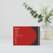 Visite Carte de profil de bande de film négative (Debout devant)