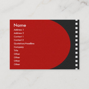 Visite Carte de profil de bande de film négative