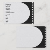 Visite Carte de profil de bande de film négative (Devant / Derrière)