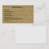 Visite Carte de profil de base-ball (Devant / Derrière)