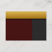 Visite Carte de profil de bordure d'or (Dos)