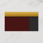 Visite Carte de profil de bordure d'or (Dos)