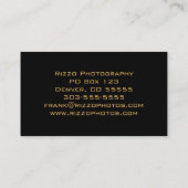 Visite Carte de profil de Breaking Dawn (Dos)