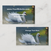 Visite Carte de profil de chanson de cygne (Devant / Derrière)