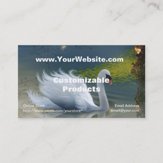 Visite Carte de profil de chanson de cygne (Devant)