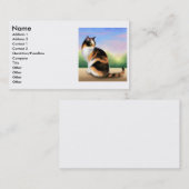 Visite Carte de profil de chat de calicot (Devant / Derrière)