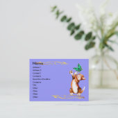 Visite Carte de profil de chaton et de papillon (Debout devant)