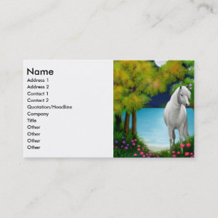 Visite Carte de profil de cheval de clair de lune