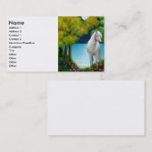 Visite Carte de profil de cheval de clair de lune (Devant / Derrière)