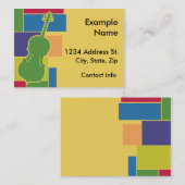 Visite Carte de profil de Colorblocks de violoncelle (Devant / Derrière)