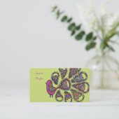 Visite Carte de profil de commerce de mode de Bohême (Debout devant)